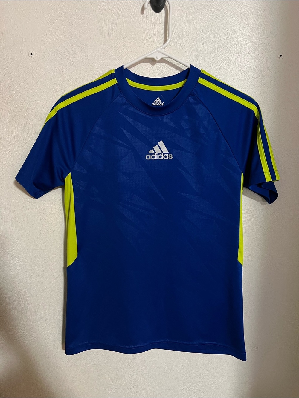 ADIDAS‎ Classic Tiro 24 Athletic Training Soccer Jersey Blue Yellow Boy's Size L